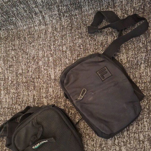 Convenient bags used, set of 2, black