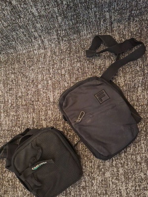 Convenient bags used, set of 2, black
