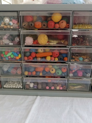 Jewelry making materials pack new with drawer organizer