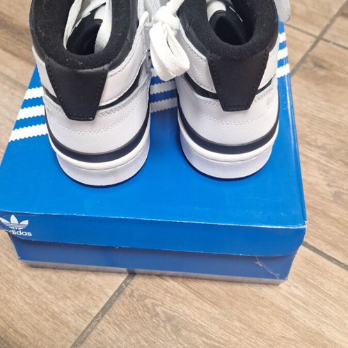 Adidas Forum Mid J new women's boots black and white