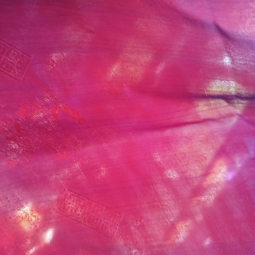 Chinese silk scarf like new, deep red and purple, 156x45cm