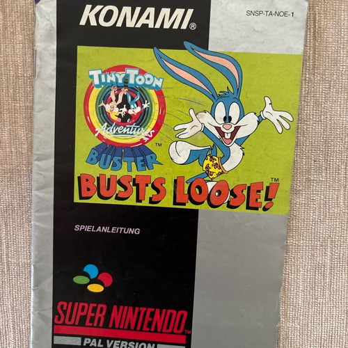 Tiny Toons Nintendo SNES Manual used