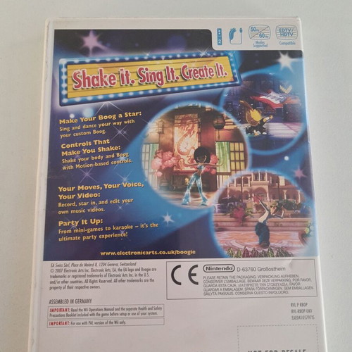 Wii Boogie used, without manual, disc with scratches