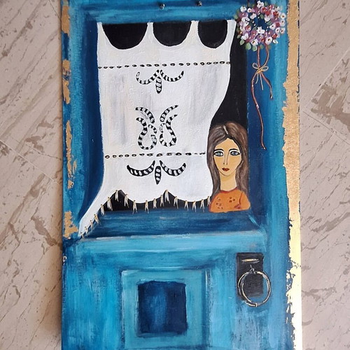 Handmade decorative painting "Prosmone" new