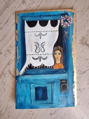 Handmade decorative painting "Prosmone" new