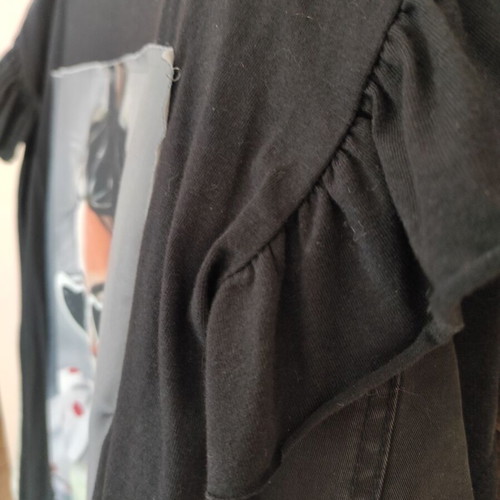 Italian long blouse dress new, size M, black