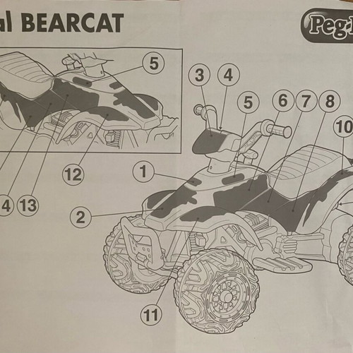 Corral Bearcat Peg-Perego electric quad like new