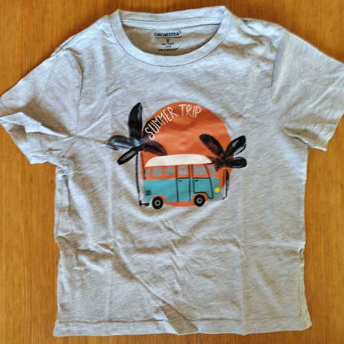 Orchestra t-shirt set for boys 7-8 years used, 5 pcs plus Mandarino shirt