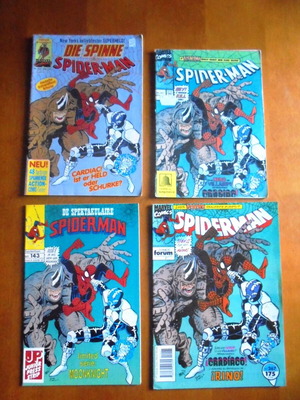 Spiderman #344 comics used, 4 different editions