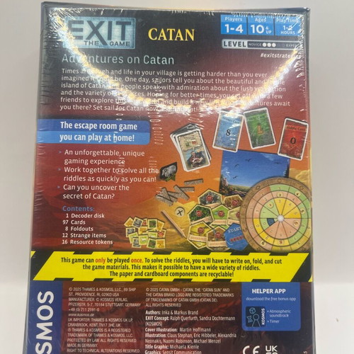 Exit: The Game CATAN Adventures on Catan new cooperative escape room