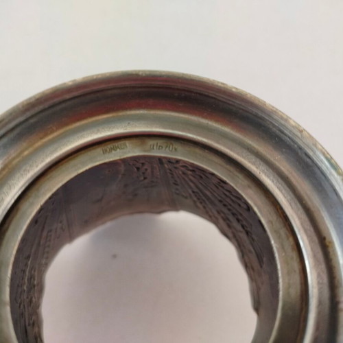 Soviet metal tea glass holders used, set of 2, 1960s era
