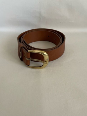 H&M brown belt imitation leather with buckle wear