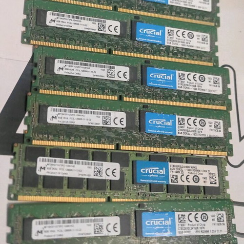 Crucial 8x8GB PC3L 12800R RAM used
