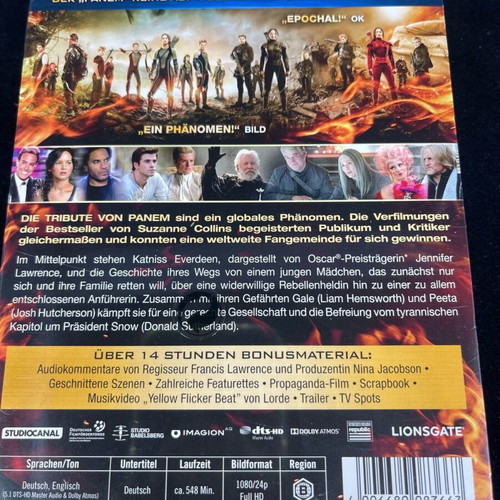 Die Tribute von Panem 1-4 Blu-ray sealed action