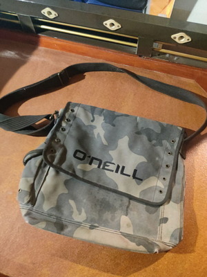 Oneill denim crossbody bag like new unisex multicolor