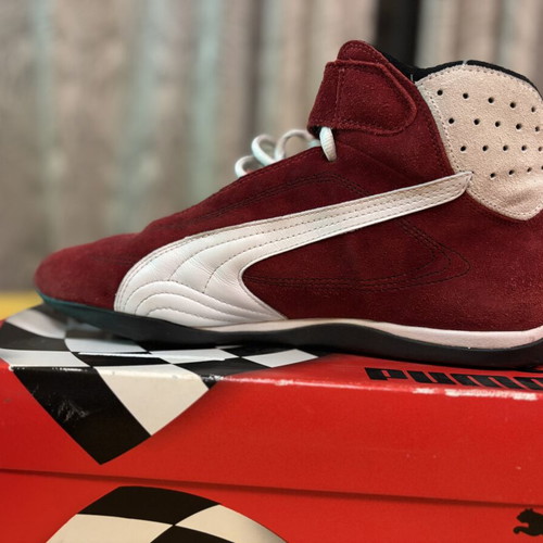 Puma Grit Cat Co Vintage Motorsport Boots, EU 46, red white black