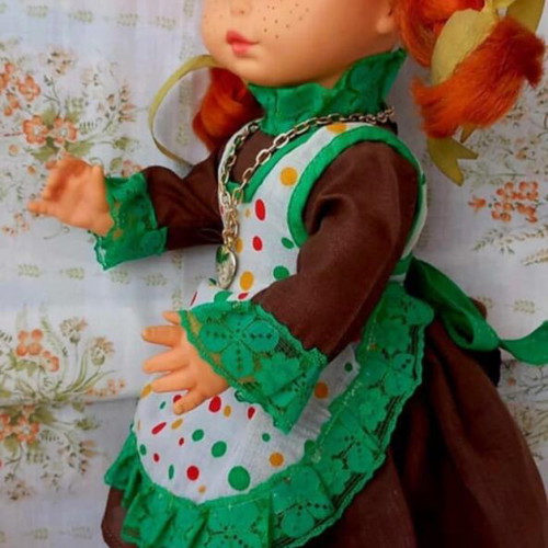 Vintage Pippi Longstocking Doll El Greco 38cm like new 80s