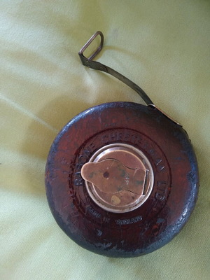 Rabone Chesterman tape measure used in leather case