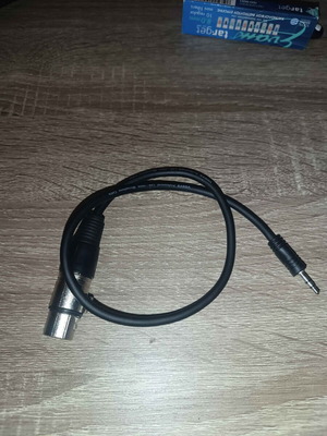 Vonyx καλώδιο μικροφώνου XLR (θηλυκό) σε 3,5mm στερεοφωνική υποδοχή σαν καινούργιο