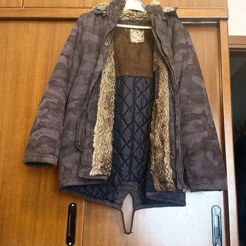 Biston gray jacket with lining like new, size XXL