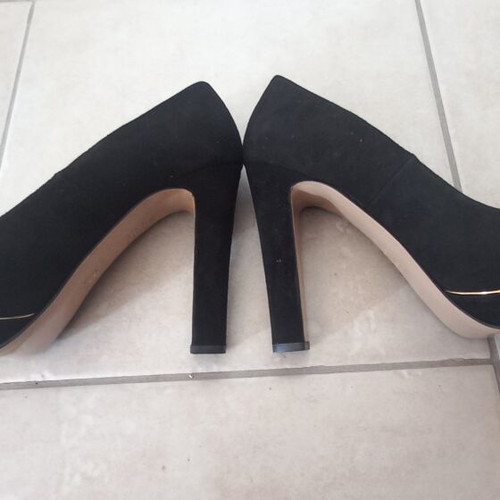 Glorish shoes new size 40 black with 12cm heel