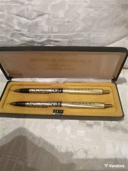  sillektika Chanel - Arpege 14 kt gold perfume writing pens