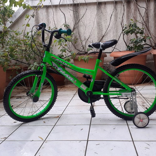Children's mountain bike used with training wheels, 20 inch, gears, V-brakes