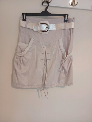 Summer skirt modern like new, size L, beige