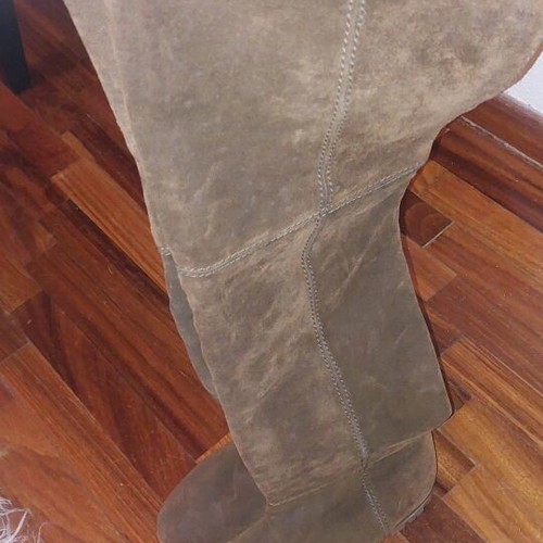 Zara leather over the knee boots size 40 like new brown