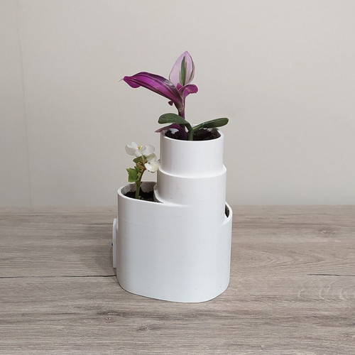 Cycladic 3D Printed Decorative Planter with Layers