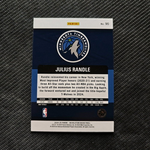 Base card Julius Randle Revolution NBA 24/25 new, authentic