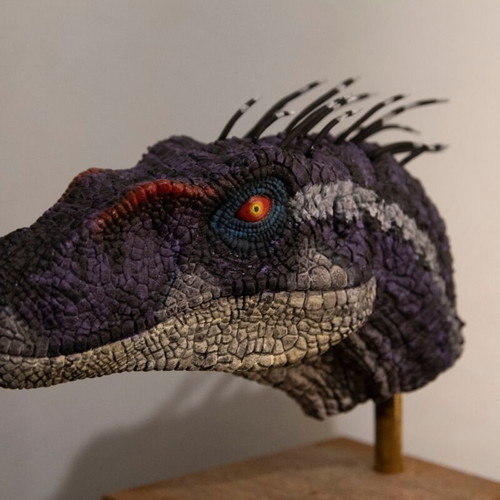 Velociraptor Dinosaur Head Jurassic Park made to order