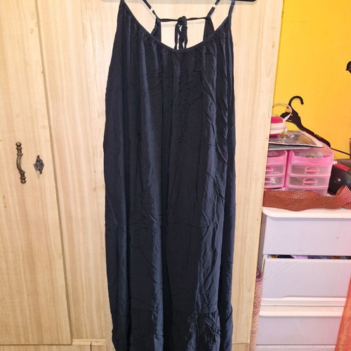 Black summer airy dress size L like new