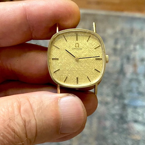 Omega winding watch gold 14 karat used