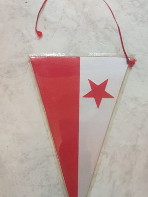 Λάβαρο Σλάβια Πράγας μεταχειρισμένο με βγαλμένο το σχοινάκι