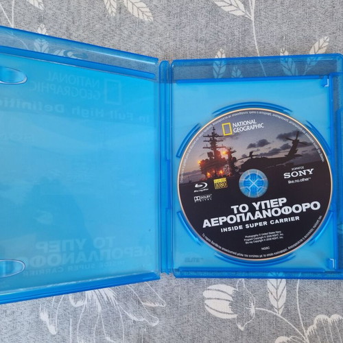 National Geographic Inside Super Carrier Blu-Ray like new documentary