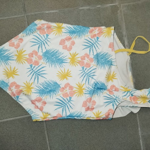 Orchestra Girls' One-Piece Swimsuit 12 Years Used, Colorful, Size 152 cm