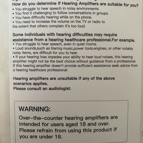 JD Health Tech hearing amplifier brand new