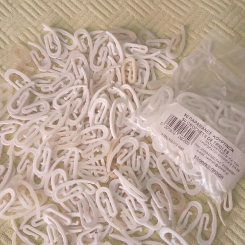 Curtain hooks set of 190 used