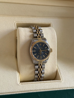 Rolex DateJust 6917 Two Tone 26mm Blue Dial used