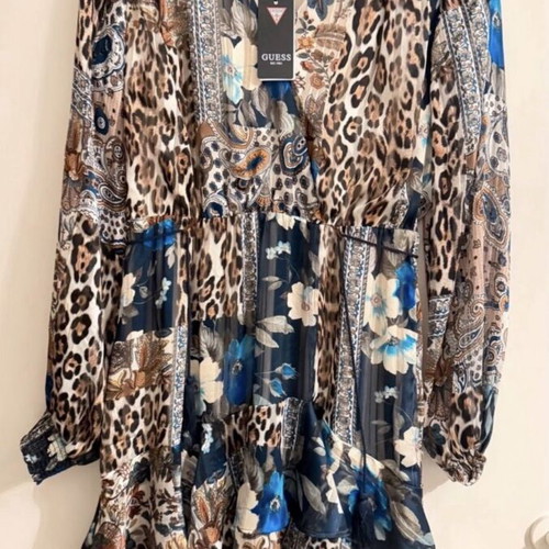 Guess dress new with tag, multicolor, size M