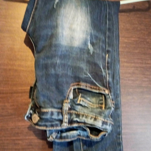 Miss Curry elastic jeans used, blue, size XXXS