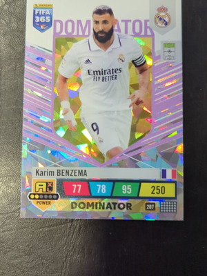 Karim Benzema Dominator Real Madrid 207 card like new