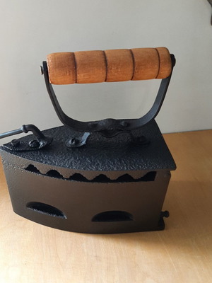 Charcoal Iron Used, Restored Vintage Decoration