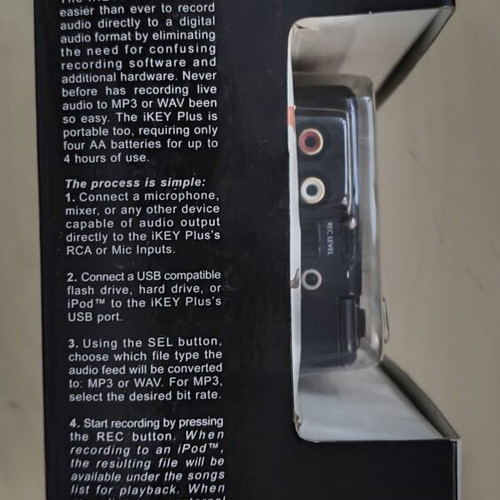 iKEY Plus Portable USB Recorder new, MP3 & WAV