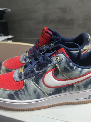 Nike Air Force 1 Low Acid Washed Denim sneakers size 42.5