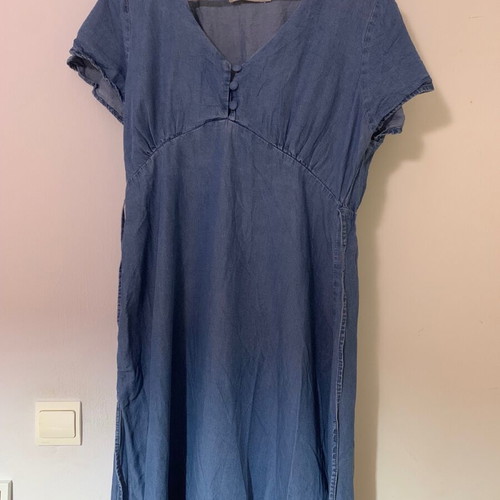 Maxi dress denim style Piazza Italia like new, size large, blue