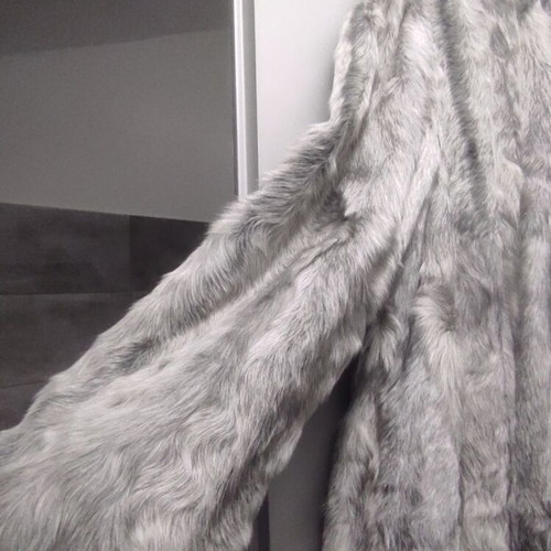 Natural rabbit fur jacket like new, size M