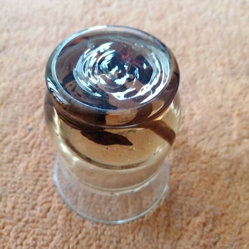 Glass candle holder for tealight 9cm like new