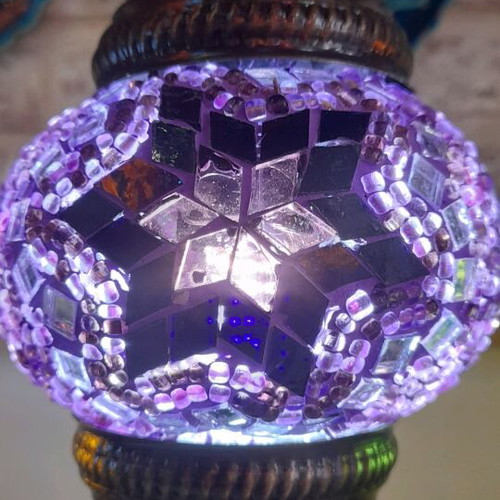 Table mosaic lamp 30cm handmade new